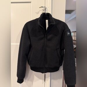 Alo Black Micro Sherpa Destiny Jacket